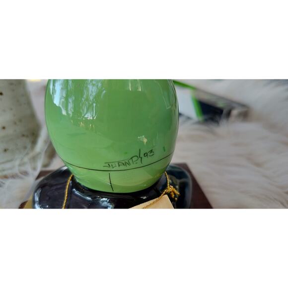 Vintage '88 Rock Head Handmade Hand painted Obstetrician on wood base 5.5" tall - Picture 6 of 7